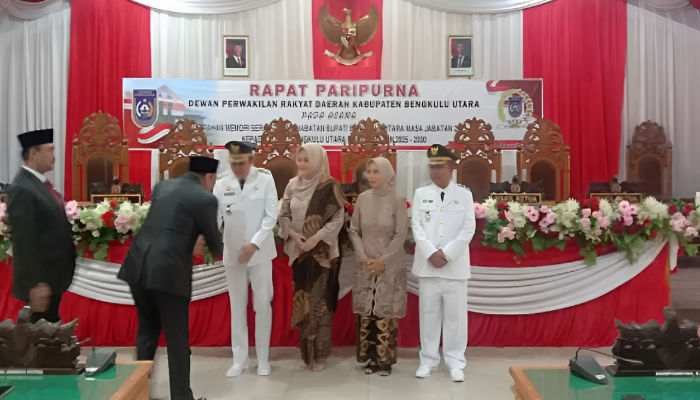 DPRD Bengkulu Utara Gelar Paripurna Sertijab Bupati dan Wabup Periode 2025-2030