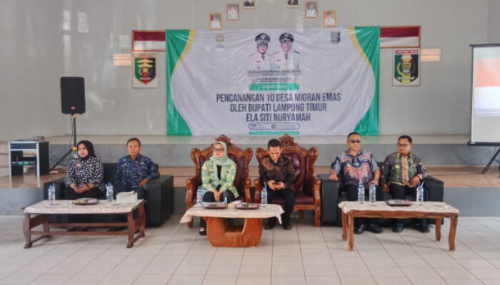 Bupati Ela Resmikan Desa Migran Emas Kabupaten Lampung Timur
