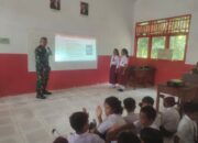 Satgas Pam Puter Berikan Edukasi Wawasan Kebangsaan bagi Pelajar SD di Pulau Enggano