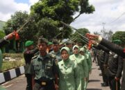 Dandim 0423/BU Lepas 16 Personel dalam Upacara Purna Tugas
