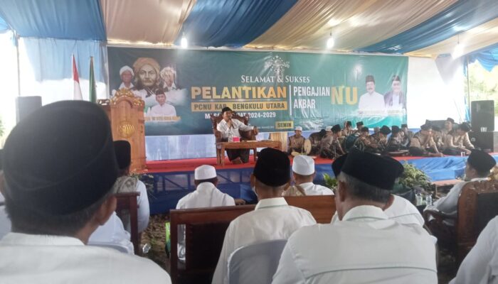 Pelantikan PCNU Bengkulu Utara dan Pengajian Akbar Bahas Wawasan Kebangsaan