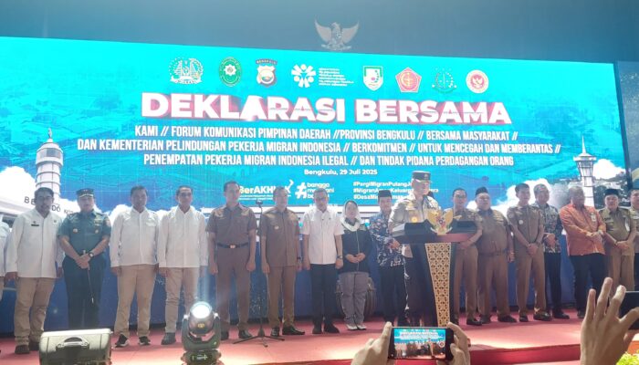 Desa Pagar Banyu Ditetapkan sebagai Desa Migran Emas, Bengkulu Utara Teken MoU Pelindungan PMI