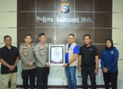 JMSI Inhu Serahkan Anugerah “Bhayangkara Ketahanan Pangan” kepada Kapolres AKBP Fahrian Saleh