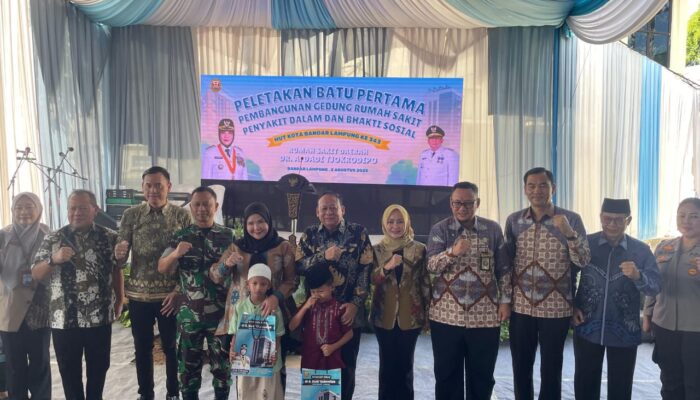 Kejari Bandar Lampung Hadiri Peletakan Batu Pertama Gedung RS 10 Lantai di RSD A. Dadi Tjokrodipo