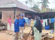 DPC Demokrat Bengkulu Utara Santuni Korban Kebakaran di Desa Datar Ruyung