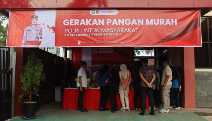 Ditreskrimsus Polda Bengkulu Gelar Gerakan Pangan Murah, Ringankan Beban Masyarakat