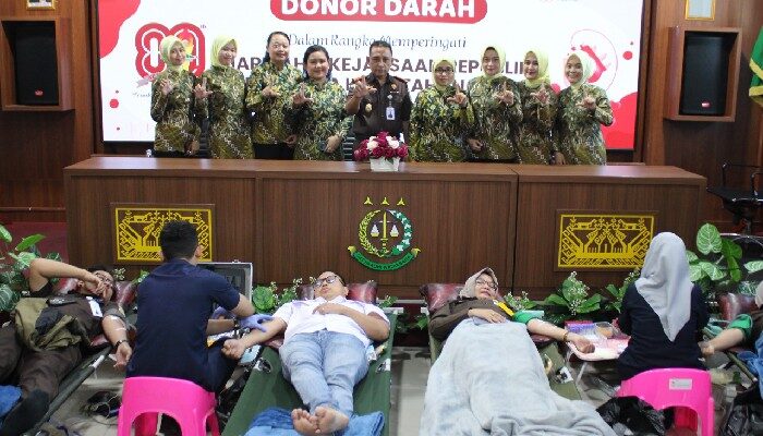 Kejaksaan Negeri Balam Gelar Donor Darah Peringati Hari Lahir Kejaksaan RI