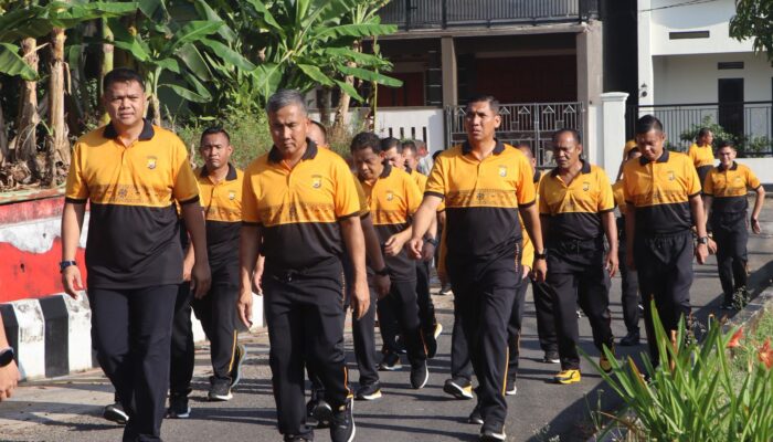 Polda Bengkulu Gelar Olahraga Bersama untuk Tingkatkan Kebugaran dan Soliditas Personel