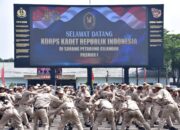 Kabacadnas Kemhan RI Tinjau Pelatihan Korps Kadet Republik Indonesia di Pasmar 1