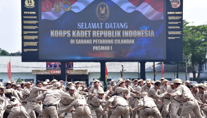 Kabacadnas Kemhan RI Tinjau Pelatihan Korps Kadet Republik Indonesia di Pasmar 1