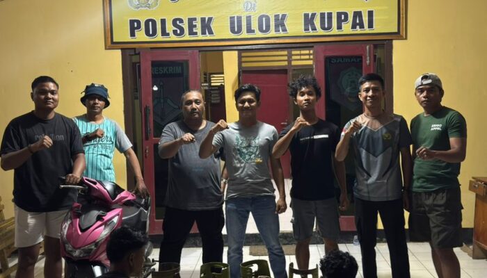 Polsek Ulok Kupai Tangkap Dua Pelaku Curanmor di Napal Putih, Aksi Terekam CCTV