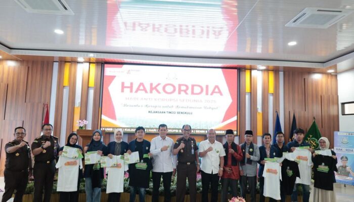 Hakordia 2025, Kejati Bengkulu Gelar Kuliah Umum Antikorupsi di Unib