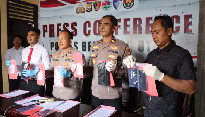 Peredaran Sabu Digulung, Tiga Tersangka Diamankan di Lokasi Berbeda