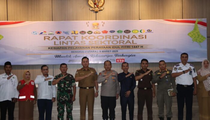 Polres Bengkulu Utara Ikuti Rakor Kesiapan Pengamanan Idul Fitri 1447 H