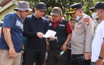 Kebakaran Hanguskan 17 Los Pasar di Bengkulu Utara, Kapolres dan Bupati Turun Kelapangan