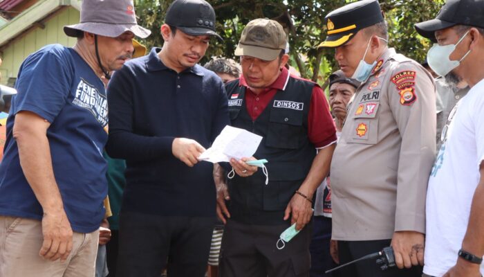 Kebakaran Hanguskan 17 Los Pasar di Bengkulu Utara, Kapolres dan Bupati Turun Kelapangan