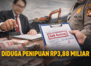 Diduga Gunakan Cek Kosong, Pimpinan Grup Tambang Dilaporkan atas Dugaan Penipuan Rp3,88 Miliar