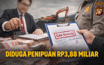 Diduga Gunakan Cek Kosong, Pimpinan Grup Tambang Dilaporkan atas Dugaan Penipuan Rp3,88 Miliar