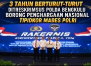 Ditreskrimsus Polda Bengkulu Raih Penghargaan Nasional Tipidkor 2025