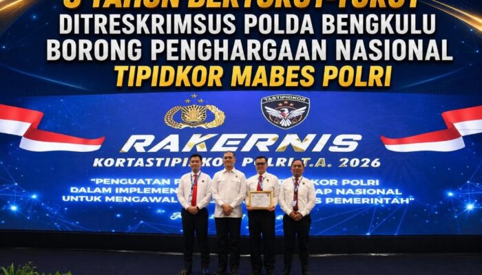 Ditreskrimsus Polda Bengkulu Raih Penghargaan Nasional Tipidkor 2025