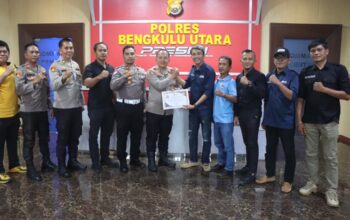 Bangun Sinergi dengan Media, Polres Bengkulu Utara Terima Penghargaan dari JMSI