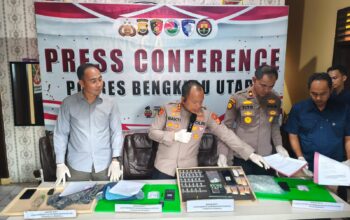 Satres Narkoba Polres Bengkulu Utara Ungkap Empat Kasus Sabu, Empat Tersangka Diamankan