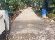 Dinas Perkim Bengkulu Utara Mulai Kerjakan Pembangunan Jalan Rabat Beton dan Drainase di Sejumlah Wilayah