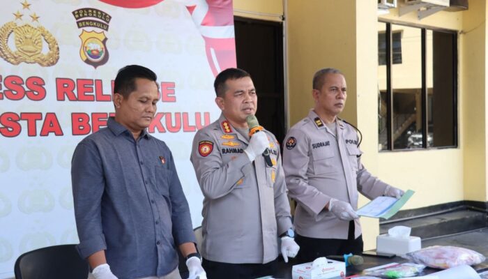 Operasi Antik Nala 2026, Polresta Bengkulu Ungkap Tujuh Kasus Narkoba dan Amankan 11 Tersangka