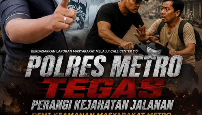 Polres Metro Tegas Perangi Kejahatan Jalanan Demi Keamanan Masyarakat