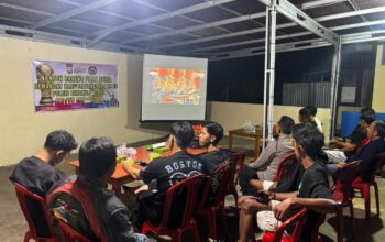 Pererat Kedekatan Polri dan Masyarakat,Polres Bengkulu Utara Ajak Warga Nobar Piala Dunia