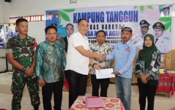 Satresnarkoba Polres Bengkulu Utara Deklarasikan Desa Rama Agung sebagai Desa Tangguh Bebas Narkoba
