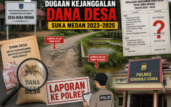 LSM GERAK Laporkan Dugaan Kejanggalan Dana Desa Suka Medan ke Polres Bengkulu Utara