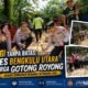 Bahu-Membahu Perbaiki Jembatan Keramat, Kapolres Bengkulu Utara Turun Langsung